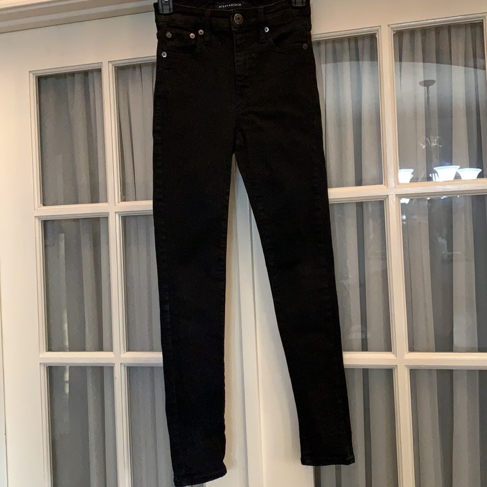 Aeropostale black super high rise ankle jeggings Size 0